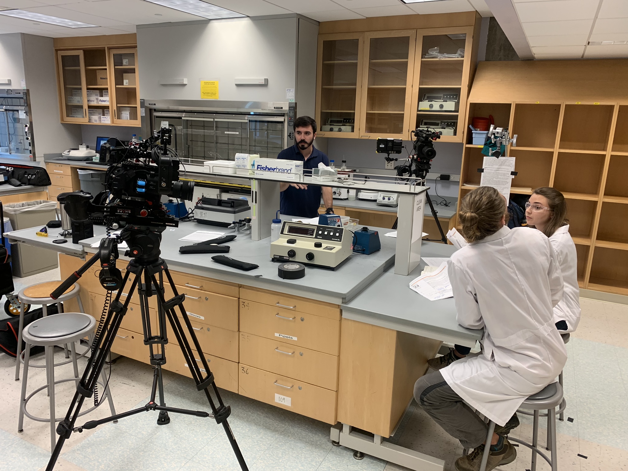 With Jordi Oliman for a UCSD shoot.